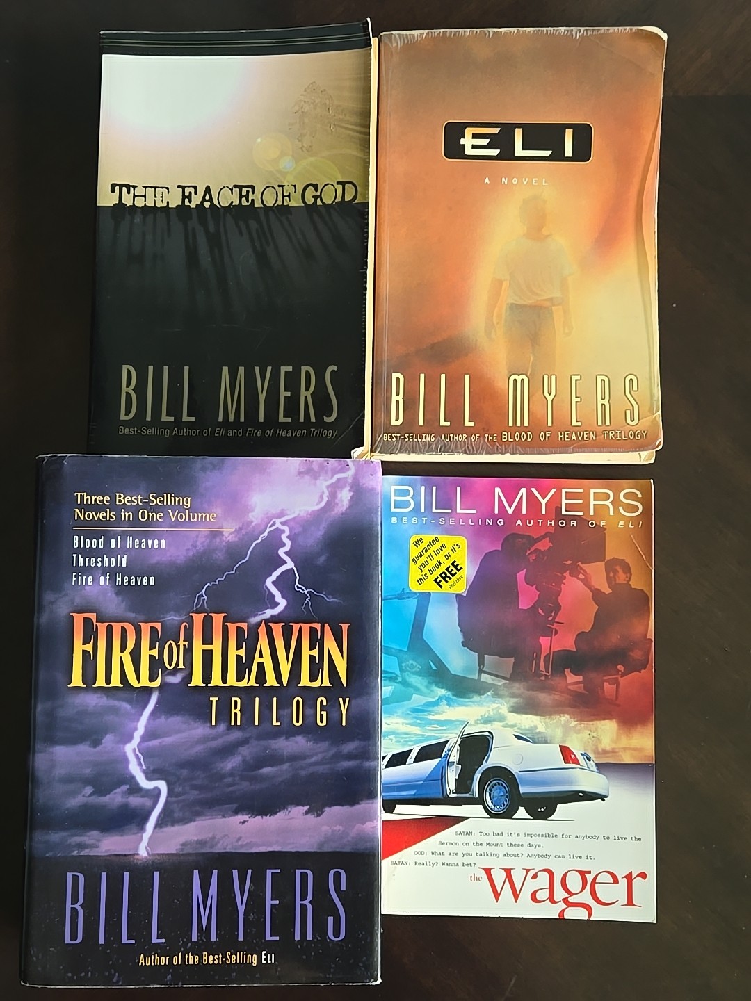 Bill Myers Books – Fire Of Heaven Trilogy, Eli, The Face Of God, The Wager