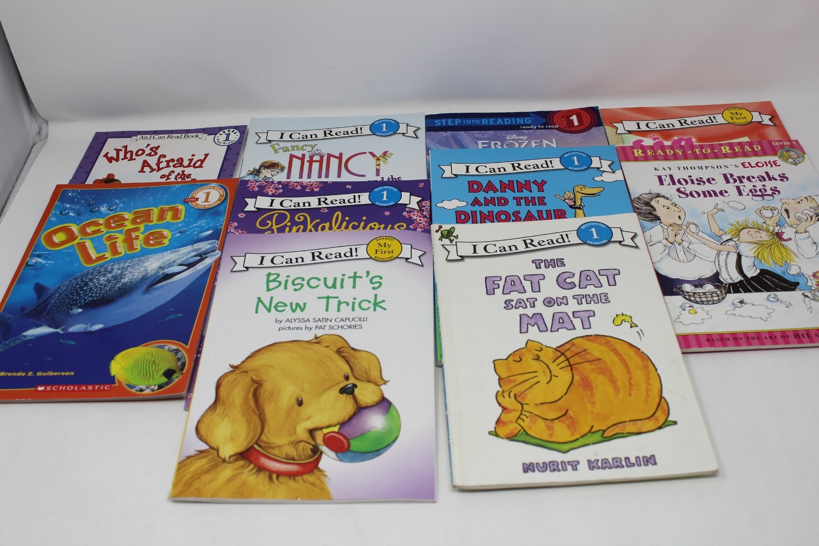 Lot of 10 Level 1 -Step into Reading – My First- I Can Read-Learn Books-MIX