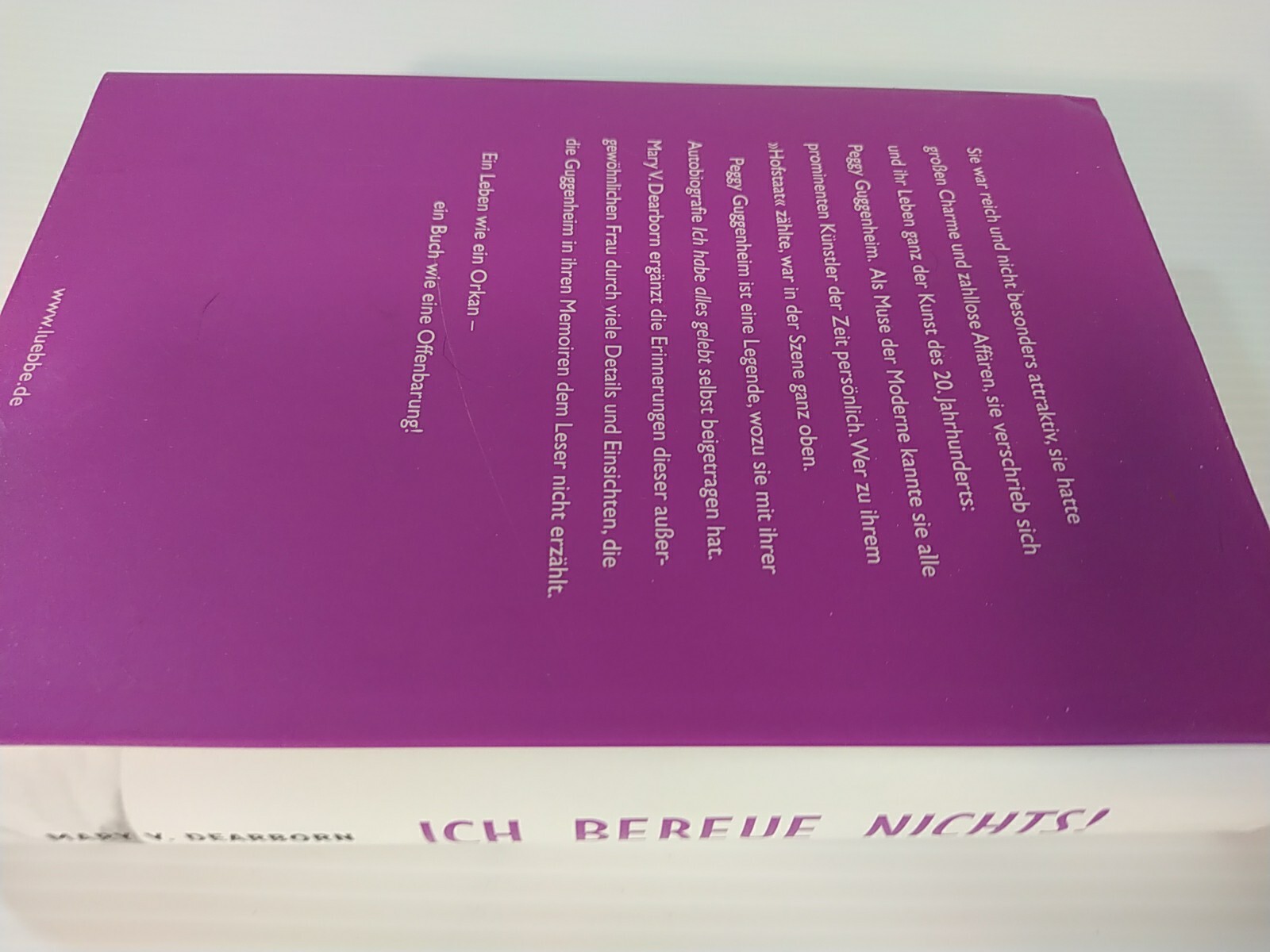 ART HISTORY Peggy Guggenheim Ich Bereue Nichts! I REGRET NOTHING! IN GERMAN: BIO