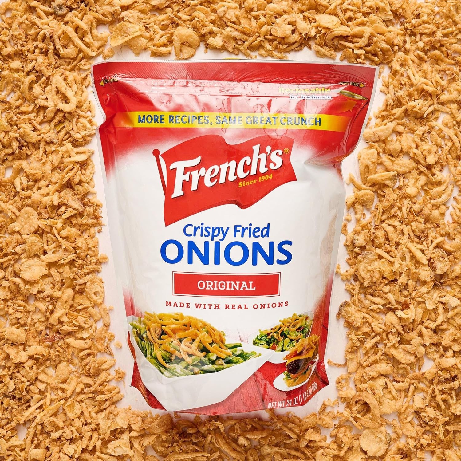 French’s Crispy Onions – 24 oz Bag for Green Bean Casseroles