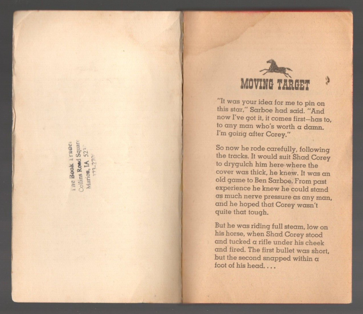By Gun And Spur 1970 Paperback Book Joseph Wayne Western Action Adventure