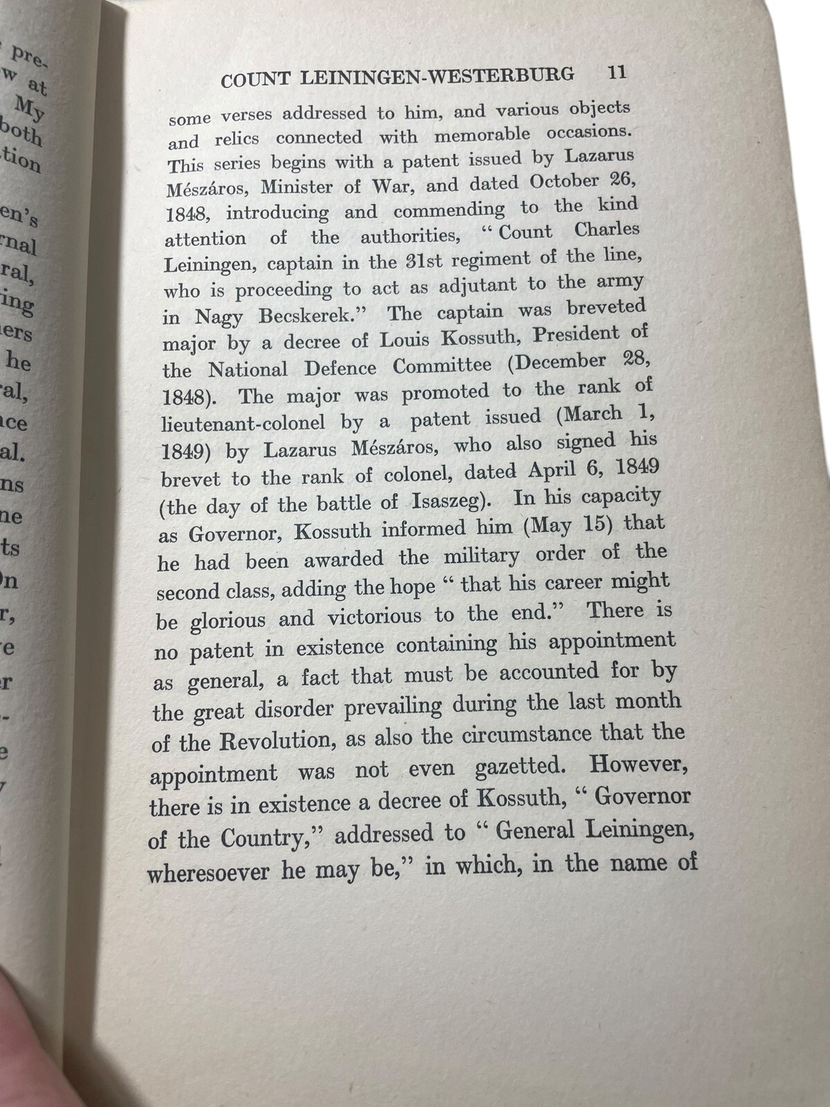 The Letters and Journal (1848-49) of Count Charles Leiningen-Westerburg 1911