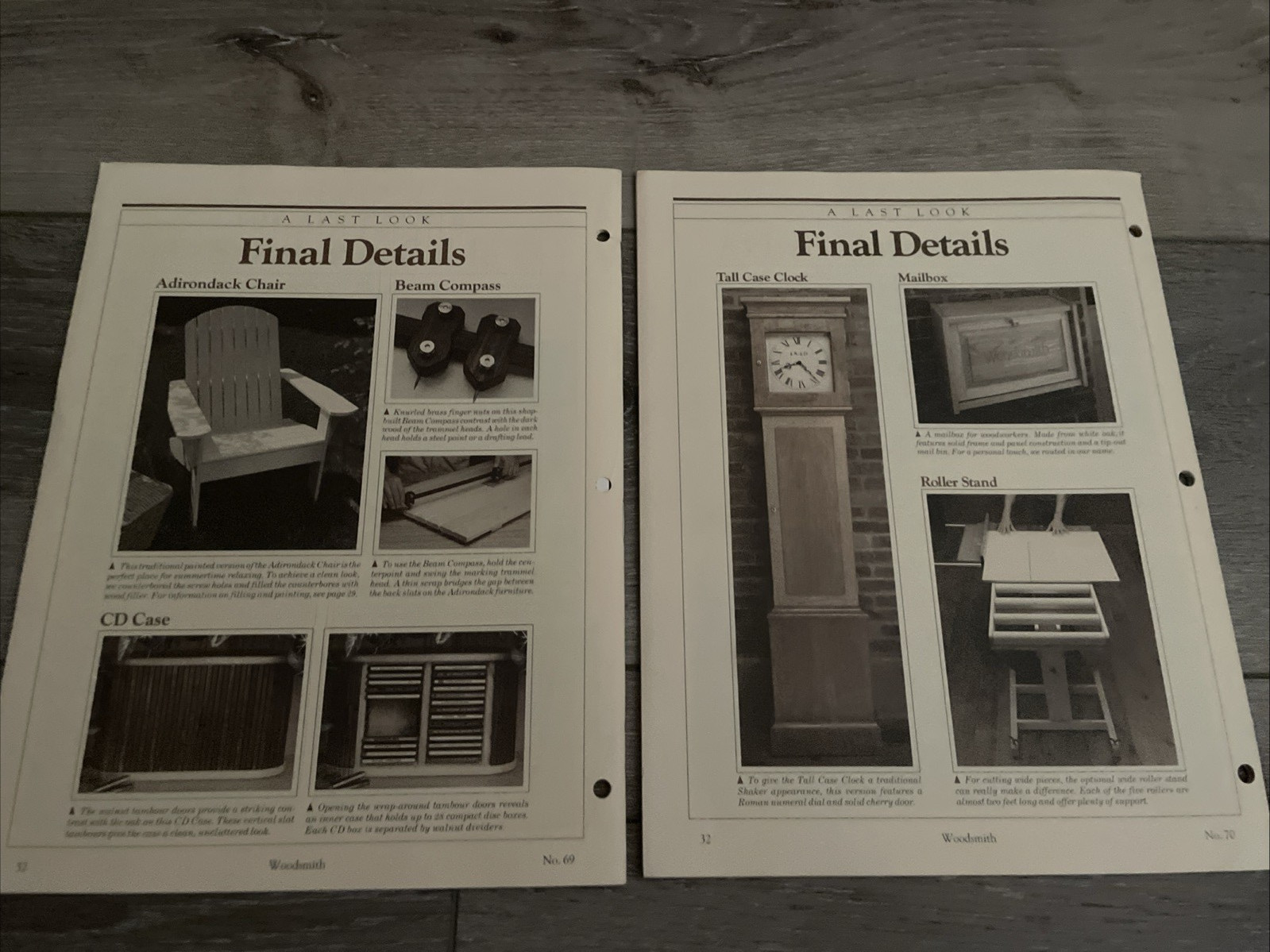 VINTAGE LOT OF 15 ISSUES WOODSMITH NOTES FROM THE SHOP WOODWORKING #61-75