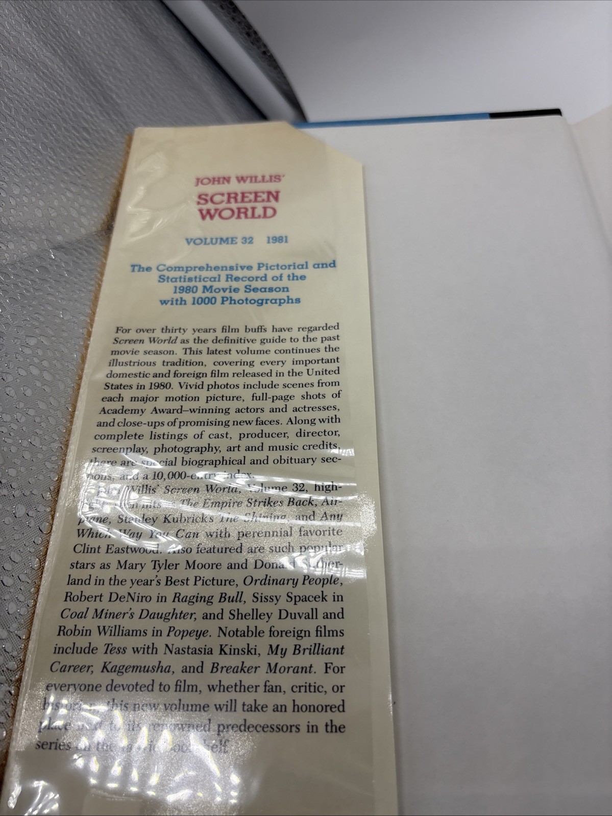 JOHN WILLIS 1981 Film Annual SCREEN WORLD Yearbook w/plastic