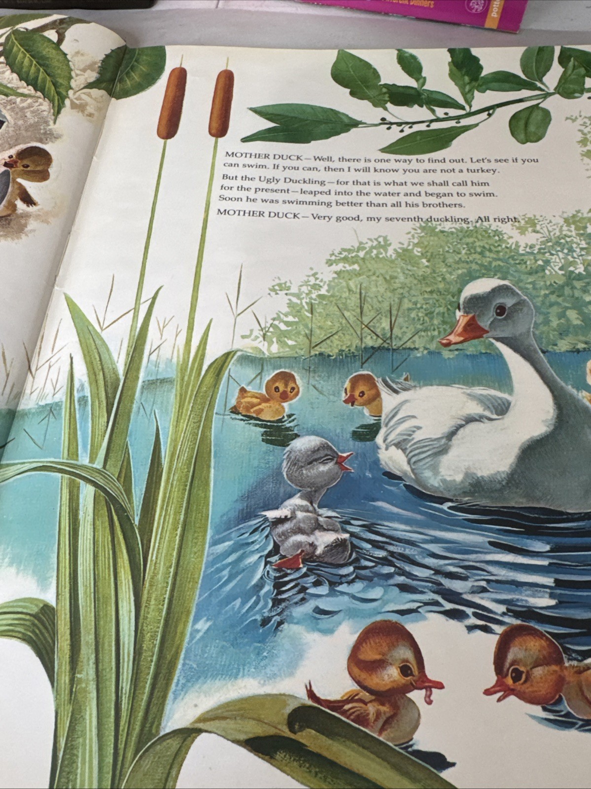 Vintage 1969 Storytime Treasury THE UGLY DUCKLING/THE PRINCESS WHO TENDED GEESE