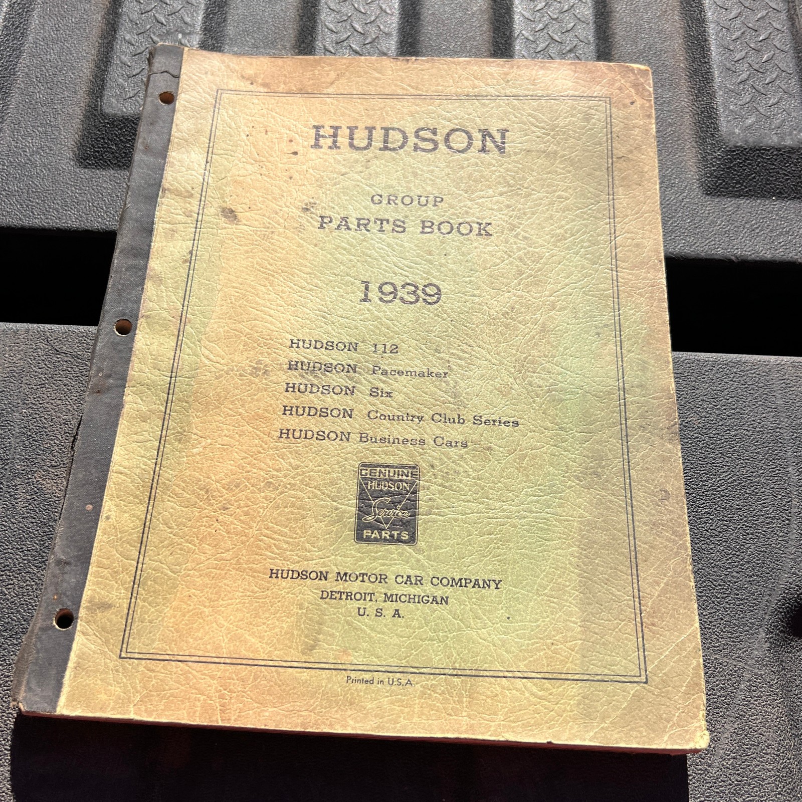 1939 HUDSON MOTOR CAR PARTS BOOK AUTO AUTOMOBILE 112 PACEMAKER SIX COUNTRY CLUB