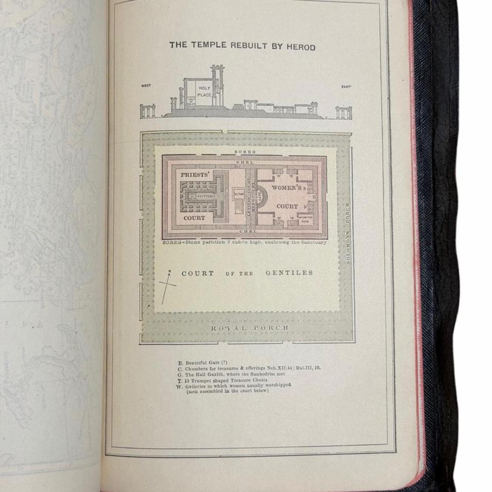 Antique 1897 The Oxford Self-Pronouncing Bible S.S. Teaching Edition