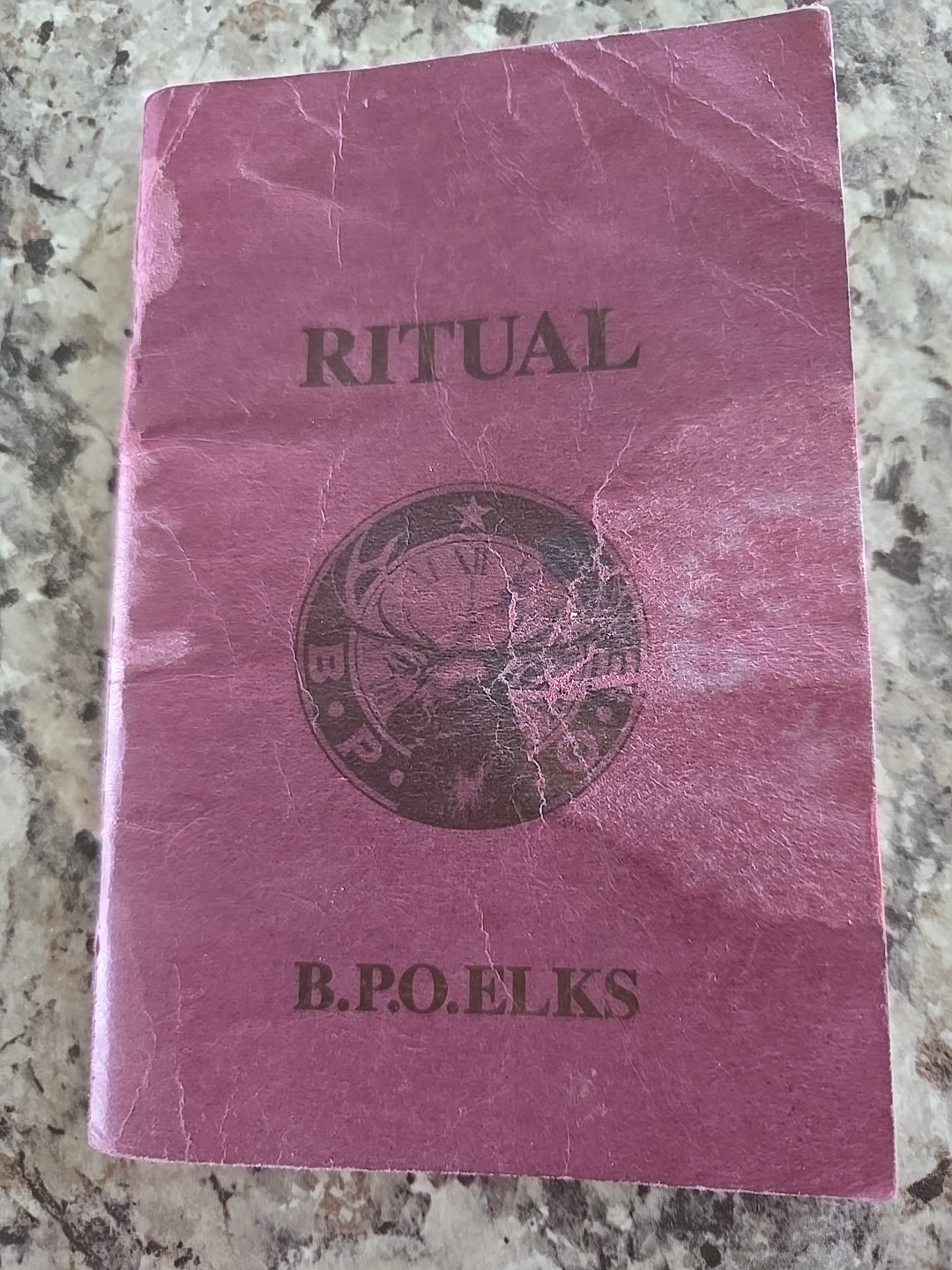 Vintage 1996 BPO Elks Ritual Book / Guide 76 pages – Fraternal Club
