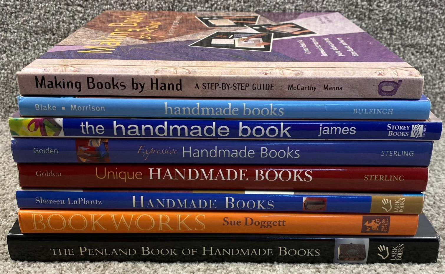 Lot of 8 Handmade Books Bookmaking Bookbinding Craft Guides Penland LaPlantz+