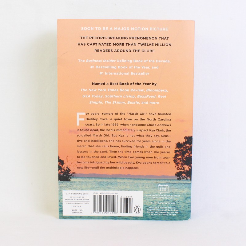 Where the Crawdads Sing by Delia Owens 2018 Paperback Good Condition