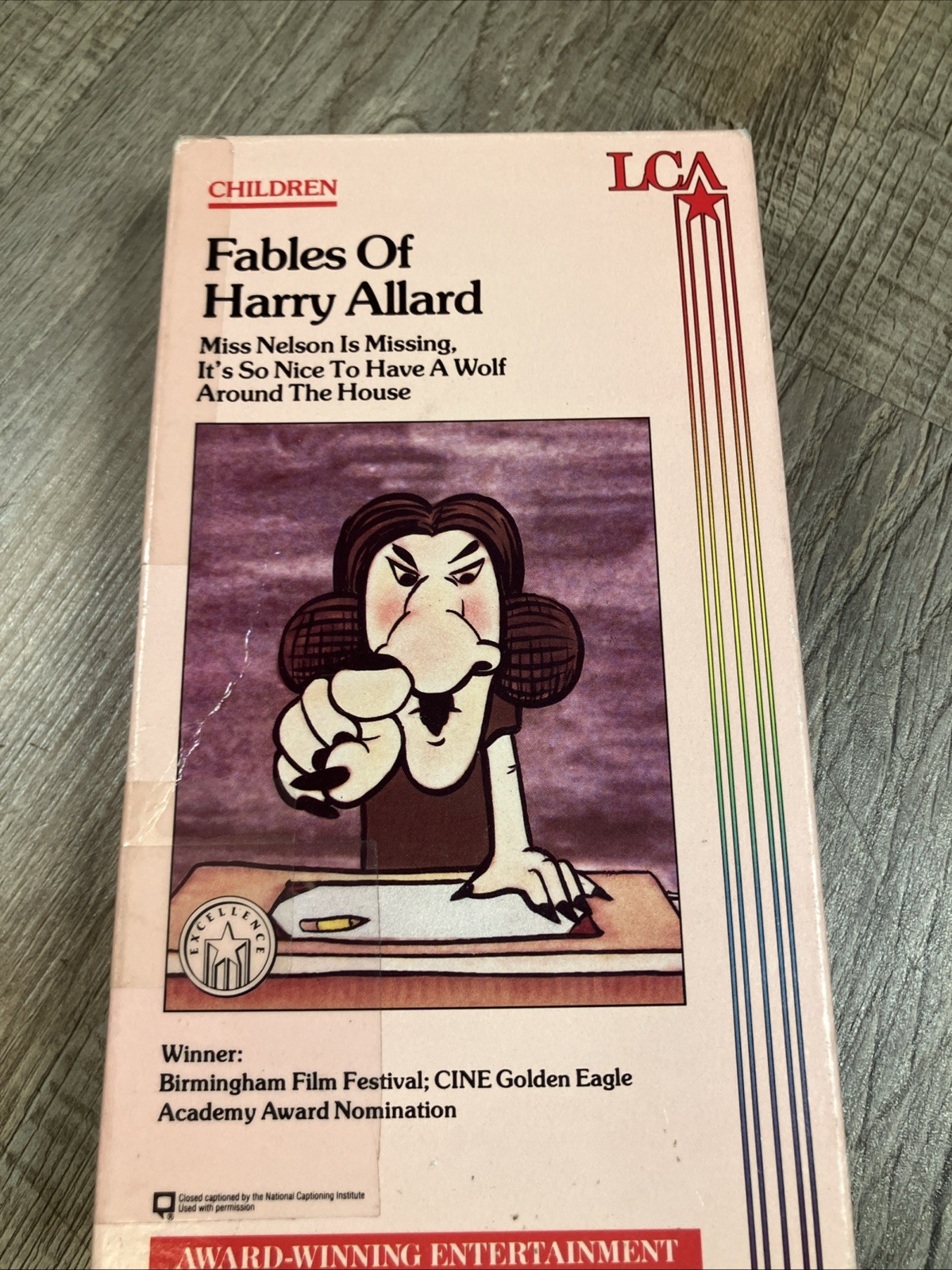 fables of harry allard miss nelson is missing vhs RARE