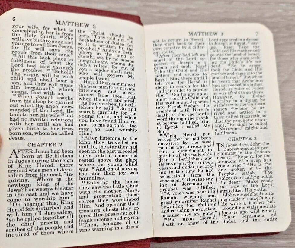 Mini New Testament Of Our Lord and Saviour Jesus Christ Psalms Proverbs 1970