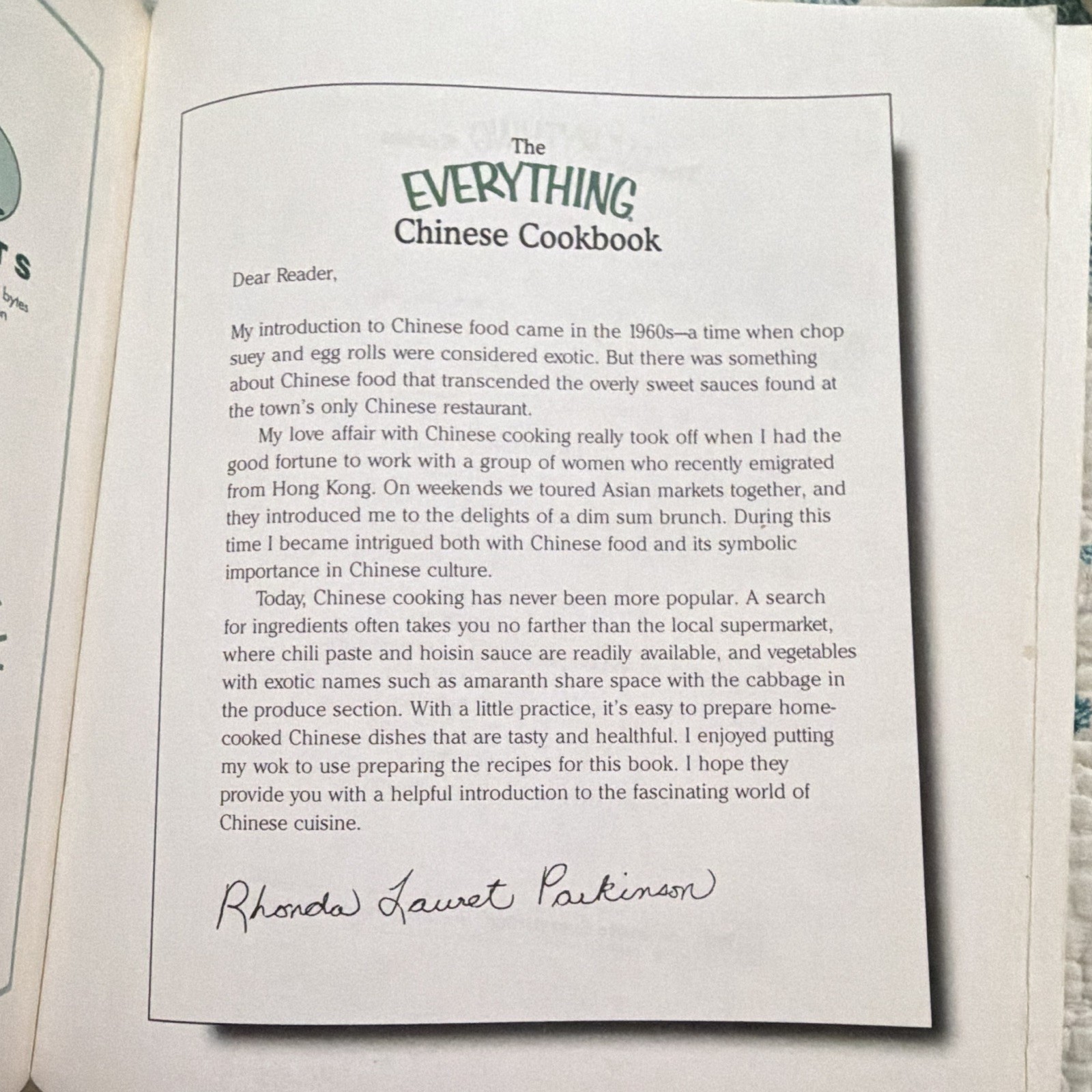 The Everything Chinese Cookbook (Everything) Rhonda L. Parkinson PB Illus 2003