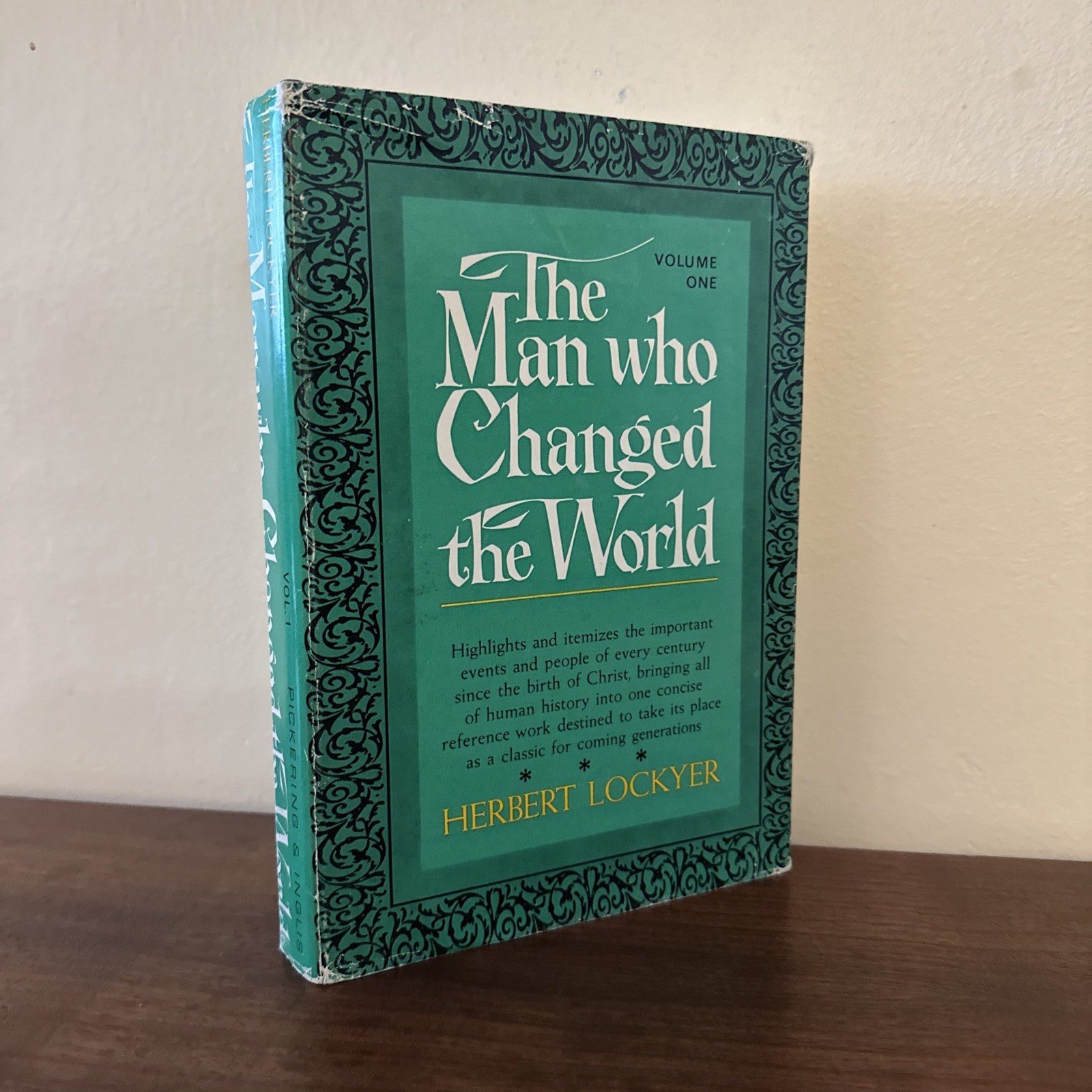 “The Man Who Changed the World” 2 Volume Set By Herbert Lockyer 1966