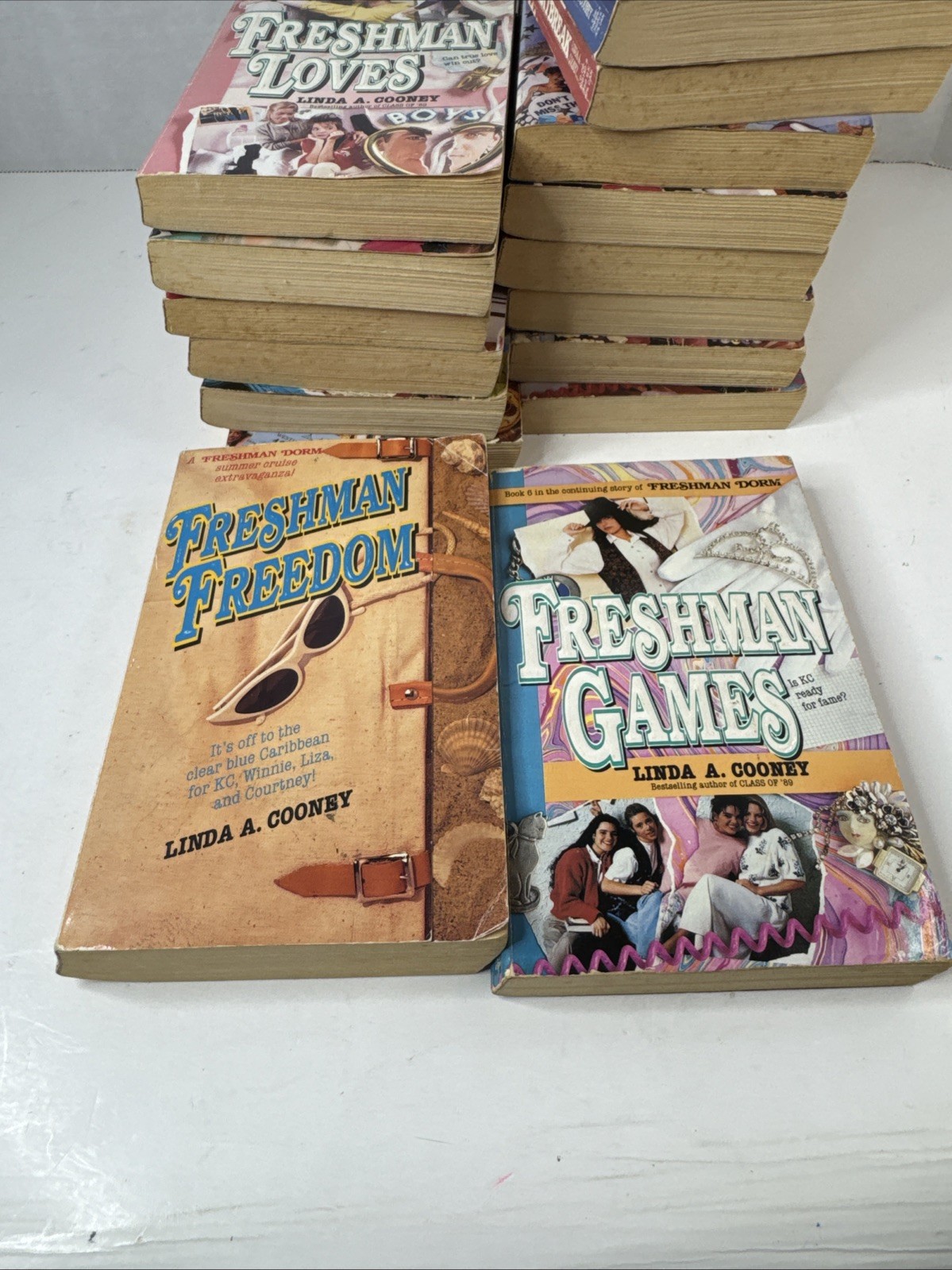 Vintage YA Freshman Dorm Series Lot of 16 Books 1990’s Linda A. Cooney Paperback