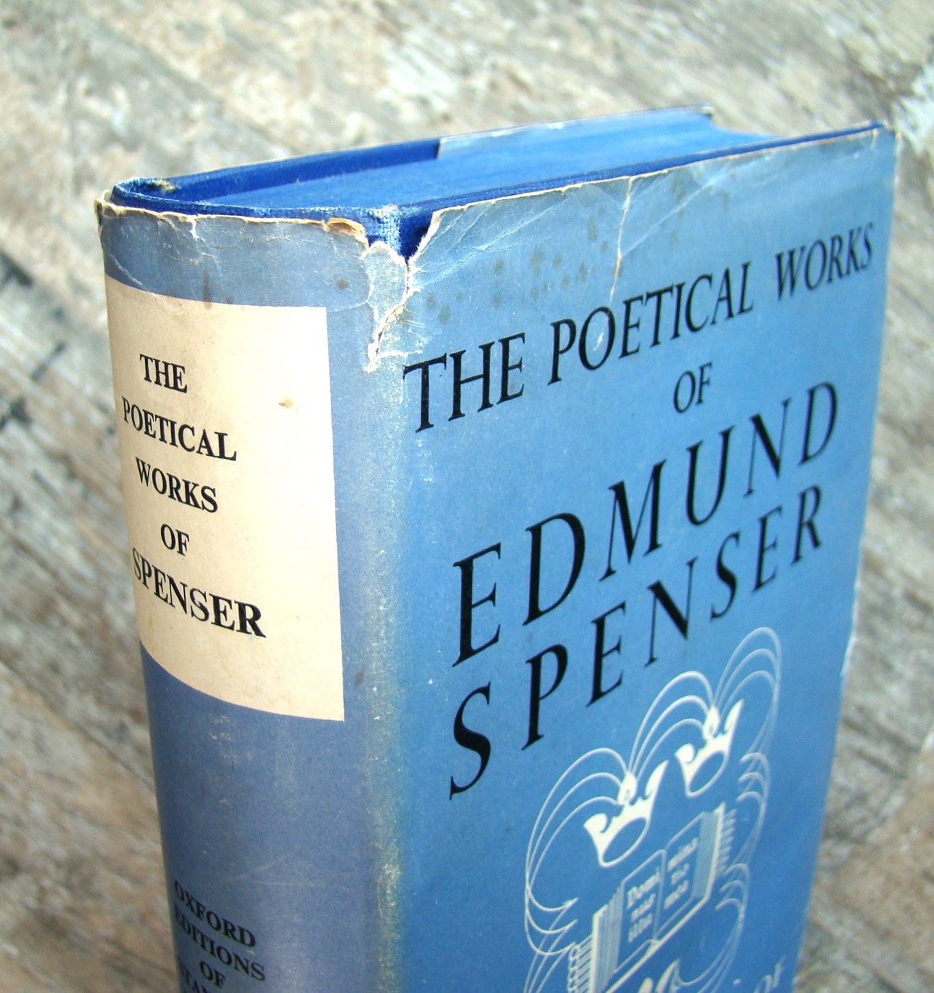 Poetical Wroks Of Edmund Spenser ~1950 Vintage HC~ Oxford Tudor England Classic