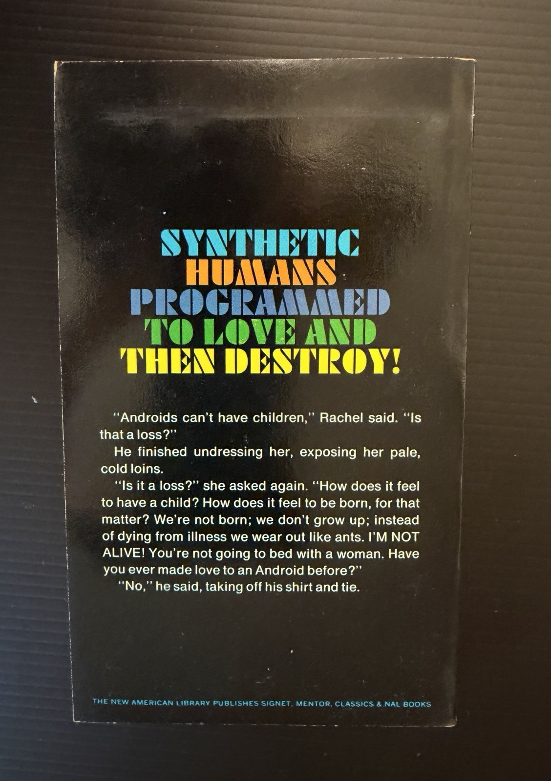 Do Androids Dream Of Electric Sheep PKD Philip K Dick 1st Print Signet PB 1969