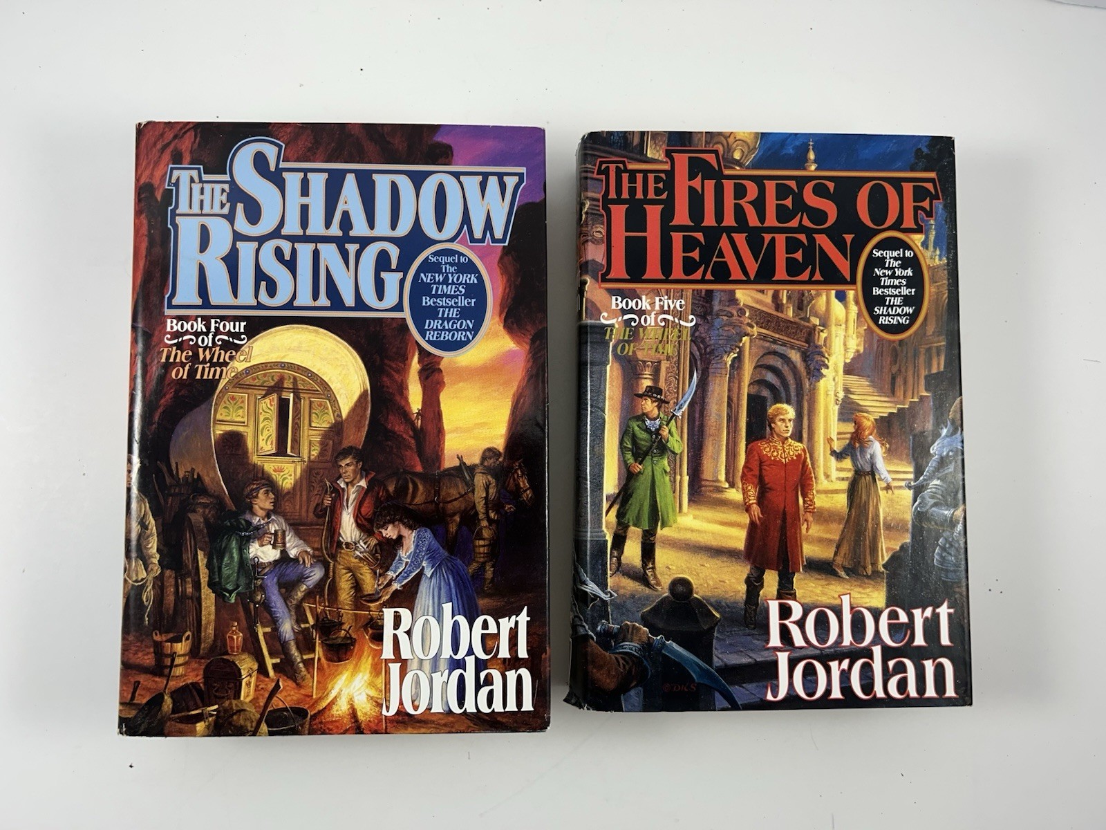 Lot of 7 HC Wheel of Time Books by Robert Jordan Volumes 4-10