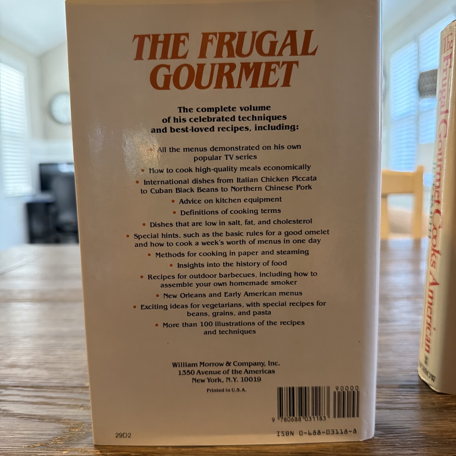 The Frugal Gourmet by Jeff Smith Cookbooks Lot Of 2 Hardcover With Dust Jacket