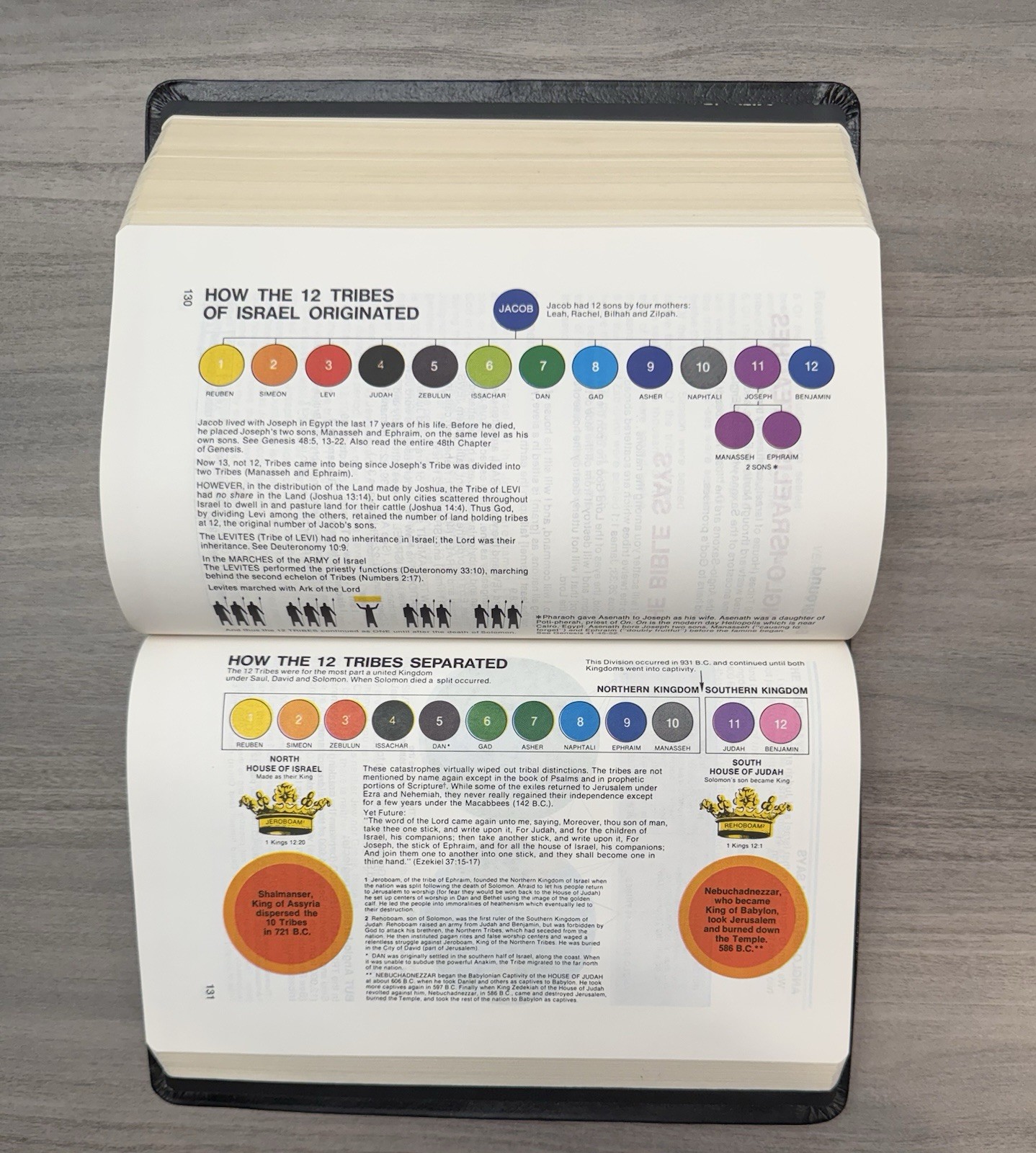 UNMARKED Salem Kirban Reference Bible KJV Bonded LEATHER King James Version AMG