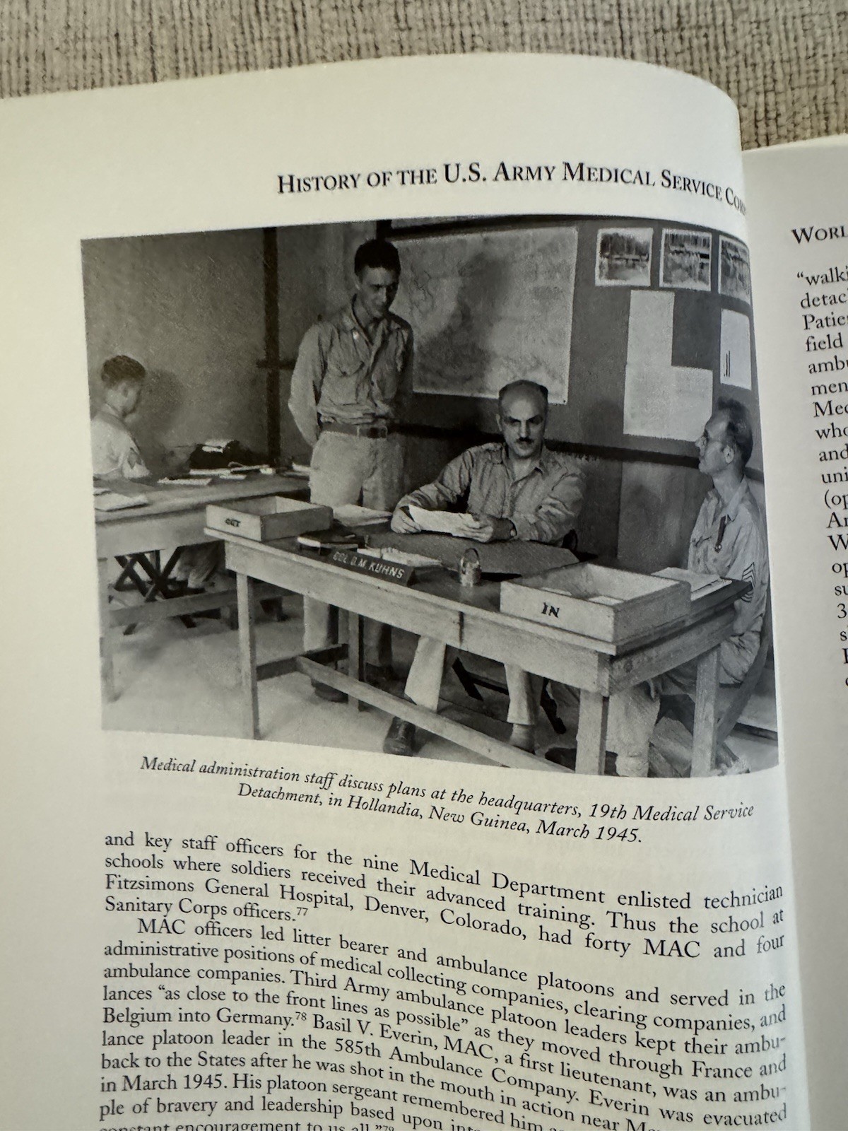 History of the U.S. Army Medical Service Corps 1996 Richard Ginn Military PB
