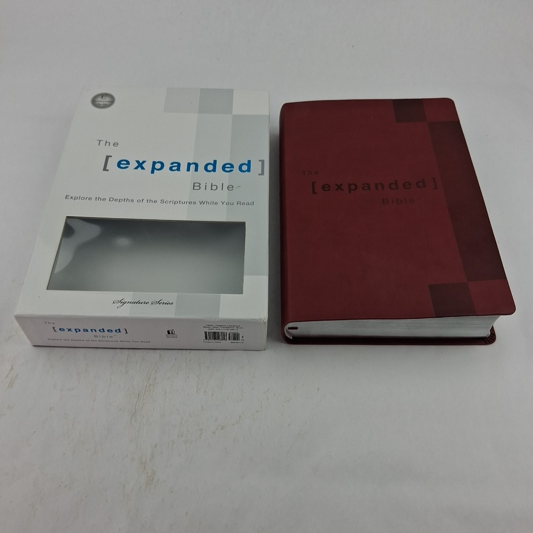 The Expanded Bible – Chestnut, Leathersoft, 2011 Thomas Nelson **BRAND NEW**