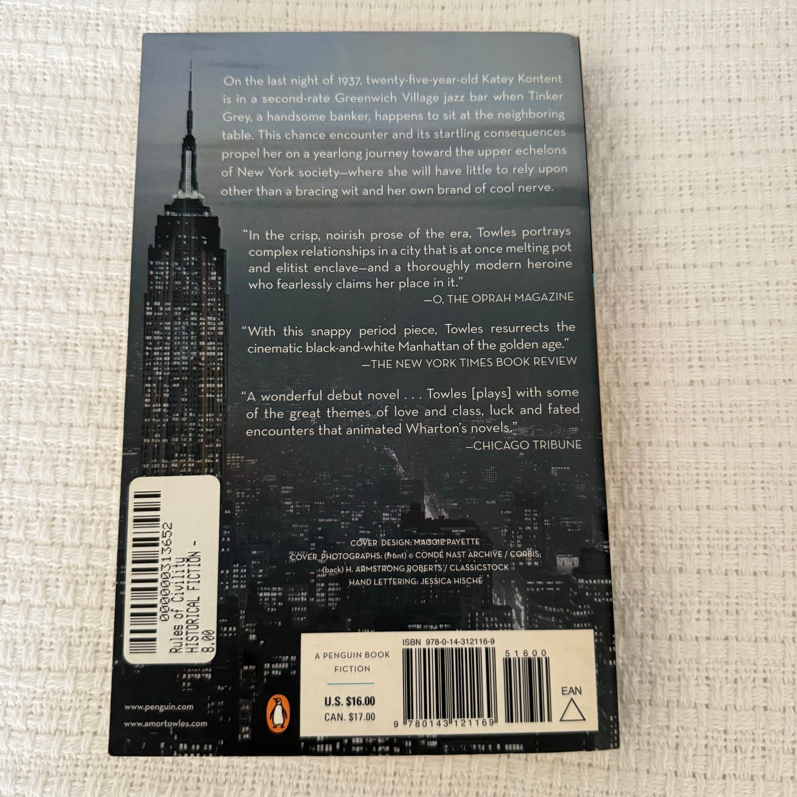 Rules of Civility by Amor Towles