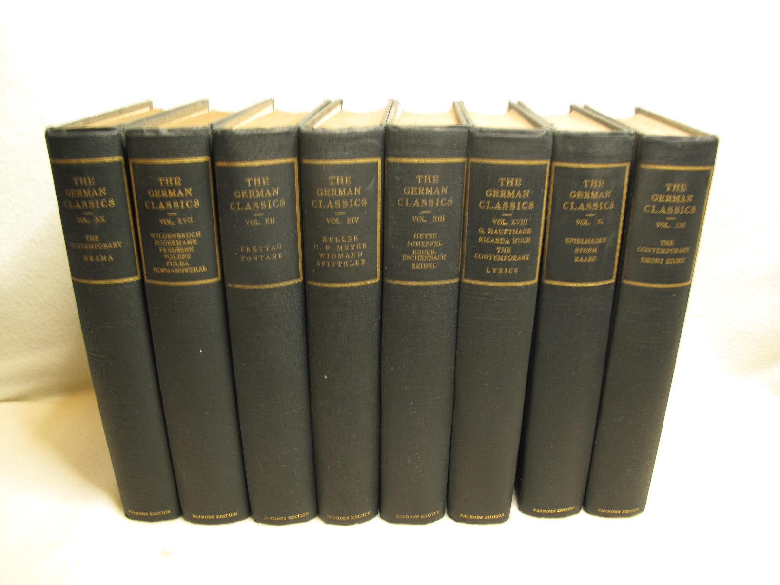 ATG~The German Classics~Patrons Edition~8 Books~1914 & Letters From NYC to Iowa