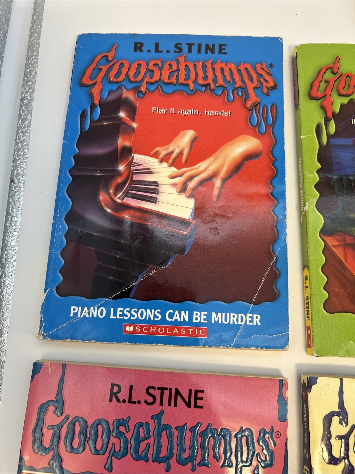 RL Stine Book Lot – 23 Goosebumps Rotten School, Mixed Years, Vintage, 1 Double