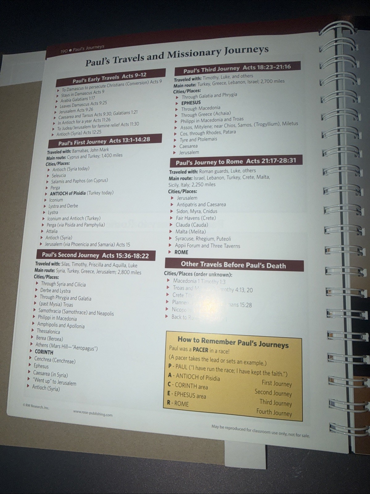 Rose Book of Bible Charts, Maps, and Time Lines 10th Anniversary Edition
