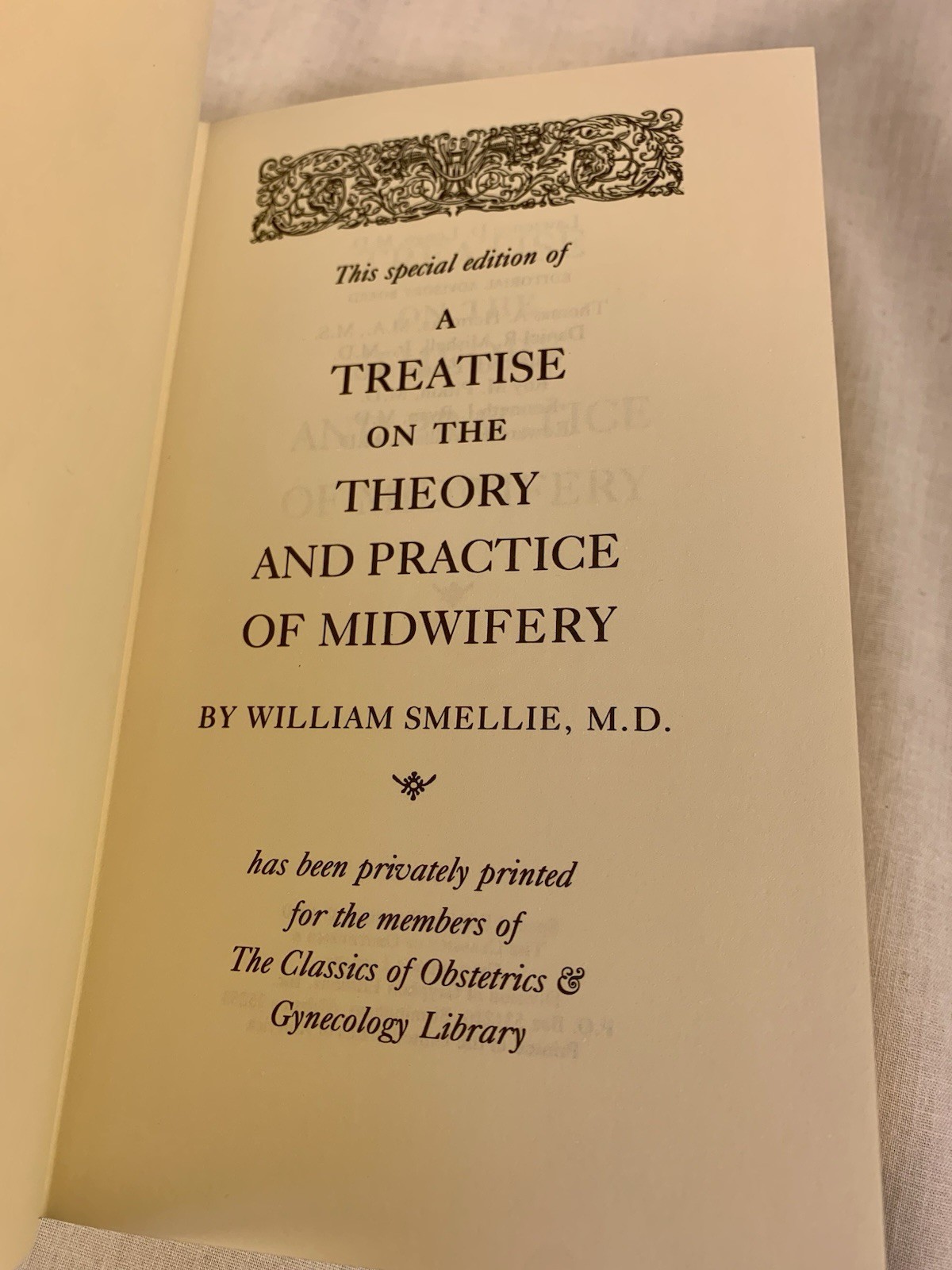 Smellie TREATISE ON THEORY & PRACTICE MIDWIFERY CASES VOLS 2 & 3 Near Mint 1990