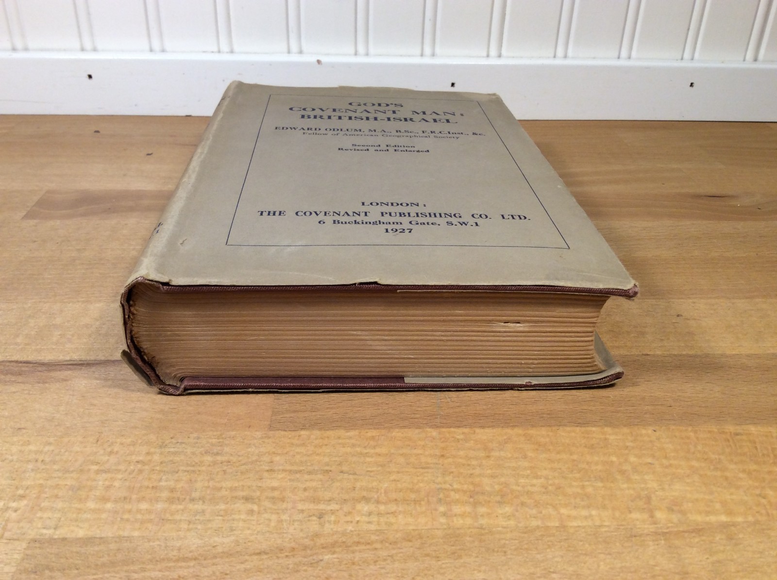 God’s Covenant Man: British-Israel, Odlum, 1927 Hardcover, Covenant Publishing