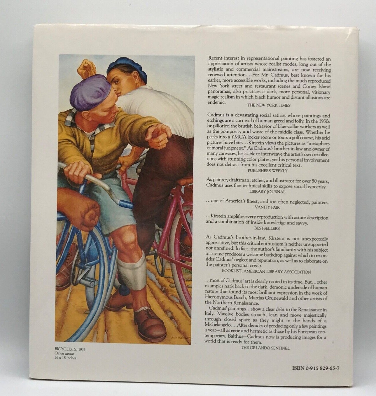 Paul Cadmus 3 Book Package deal, includes Lincoln Kirstein 1992 and 1984