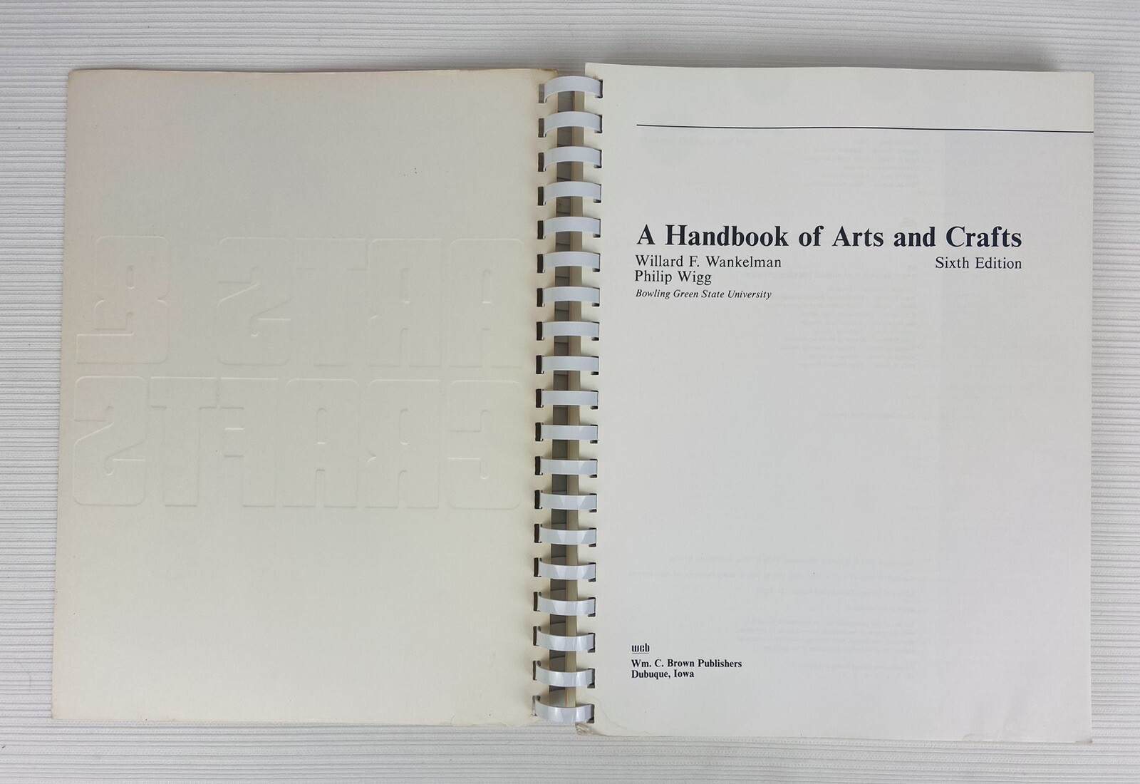 Vintage 1980’s Handbook of Arts & Crafts Book 350 Pages Spiral Bound Excellent
