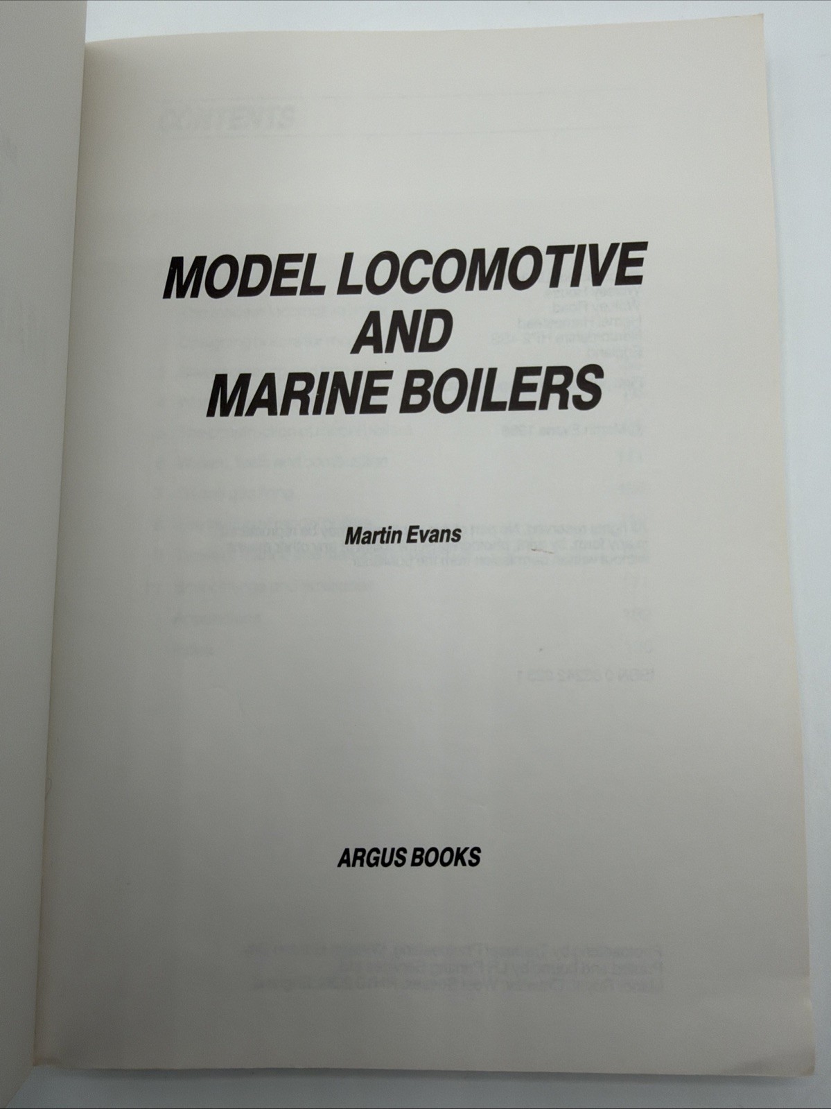 Model Locomotive And Marine Boilers Martin Evans Paperback 190 Pages 1988