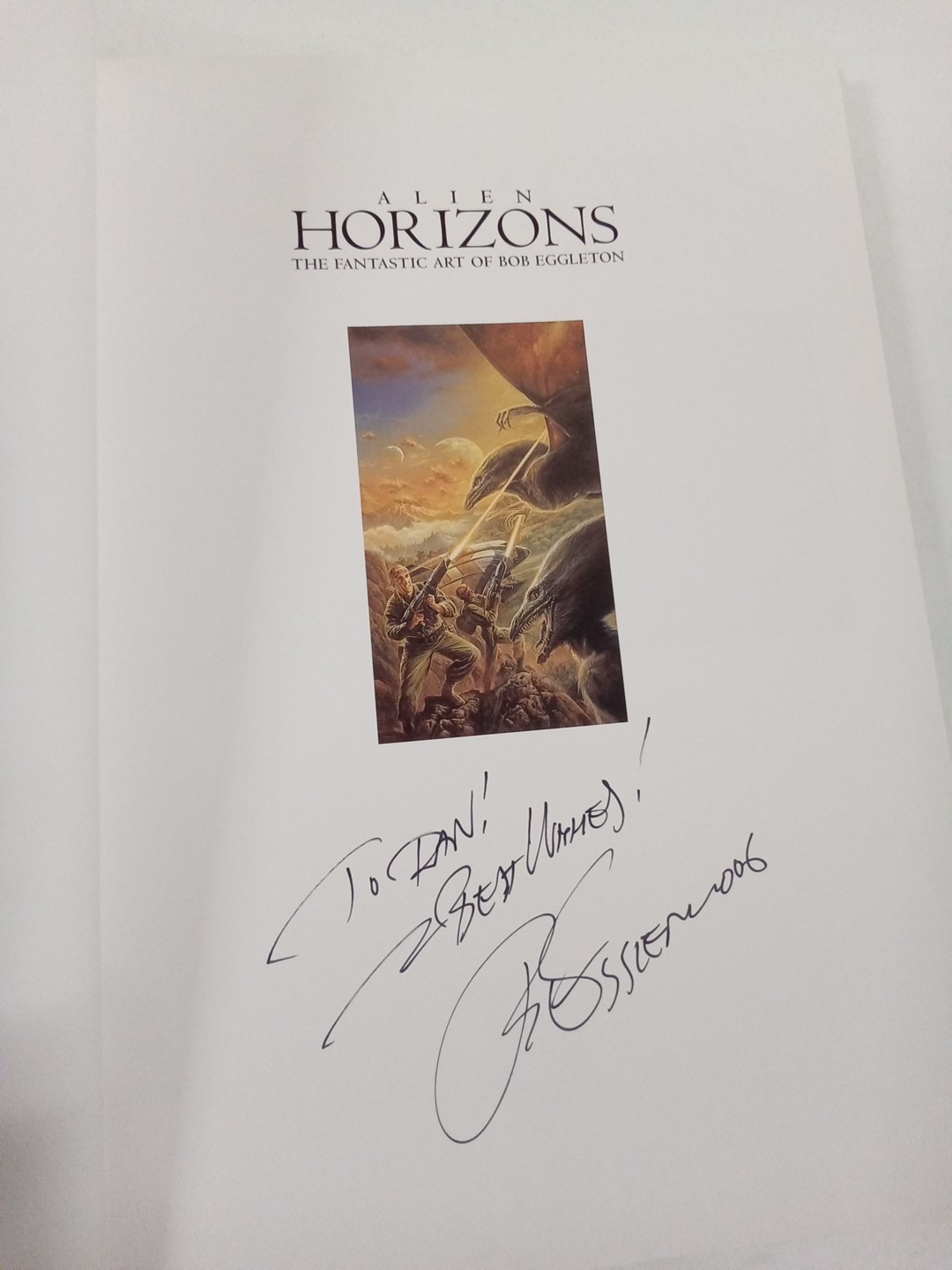 Alien Horizons The Fantastic Art Of Bob Eggleton Signed Hardcover -DK#