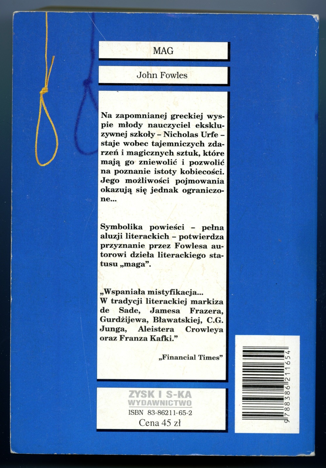 MAG – John Fowles, Polish Military Book 1977 Edit. 768 pages Good-VG Condition