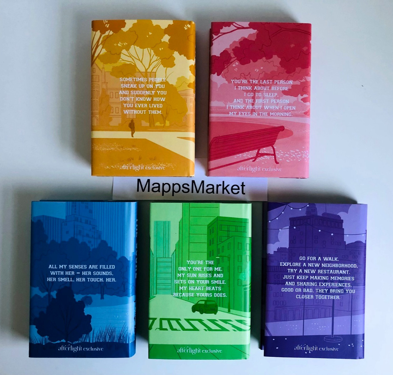 SIGNED Off-Campus Set Books 1-5 by Elle Kennedy ILLUMICRATE AFTERLIGHT EXCLUSIVE