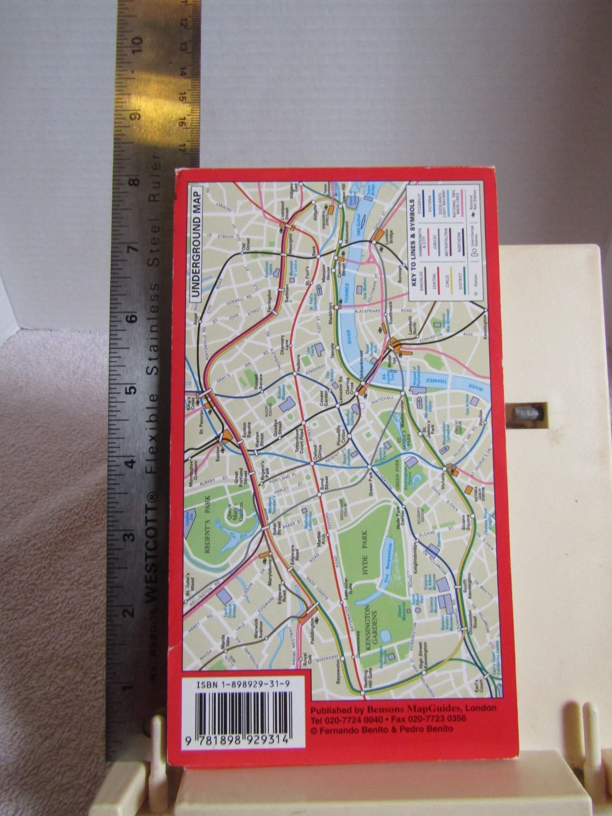 Visitors‘ London Map and Guide Bensons MapGuides Sheet map, folded 2nd ed 2002