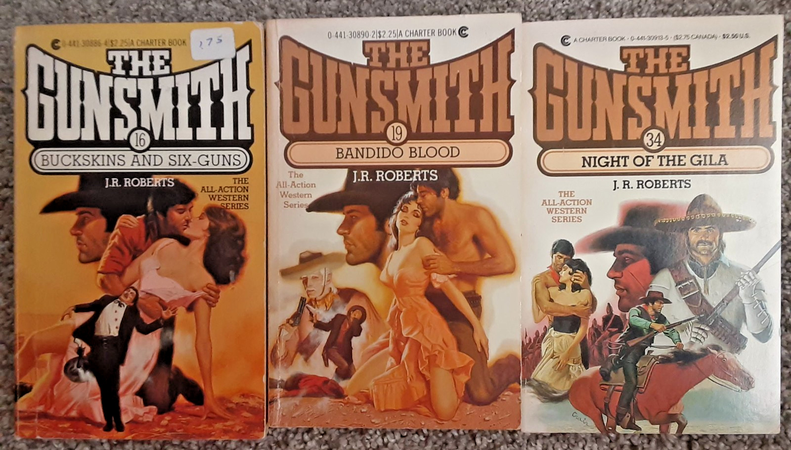 Huge Lot of 31 The Gunsmith Western Series by J.R. Roberts Paperback