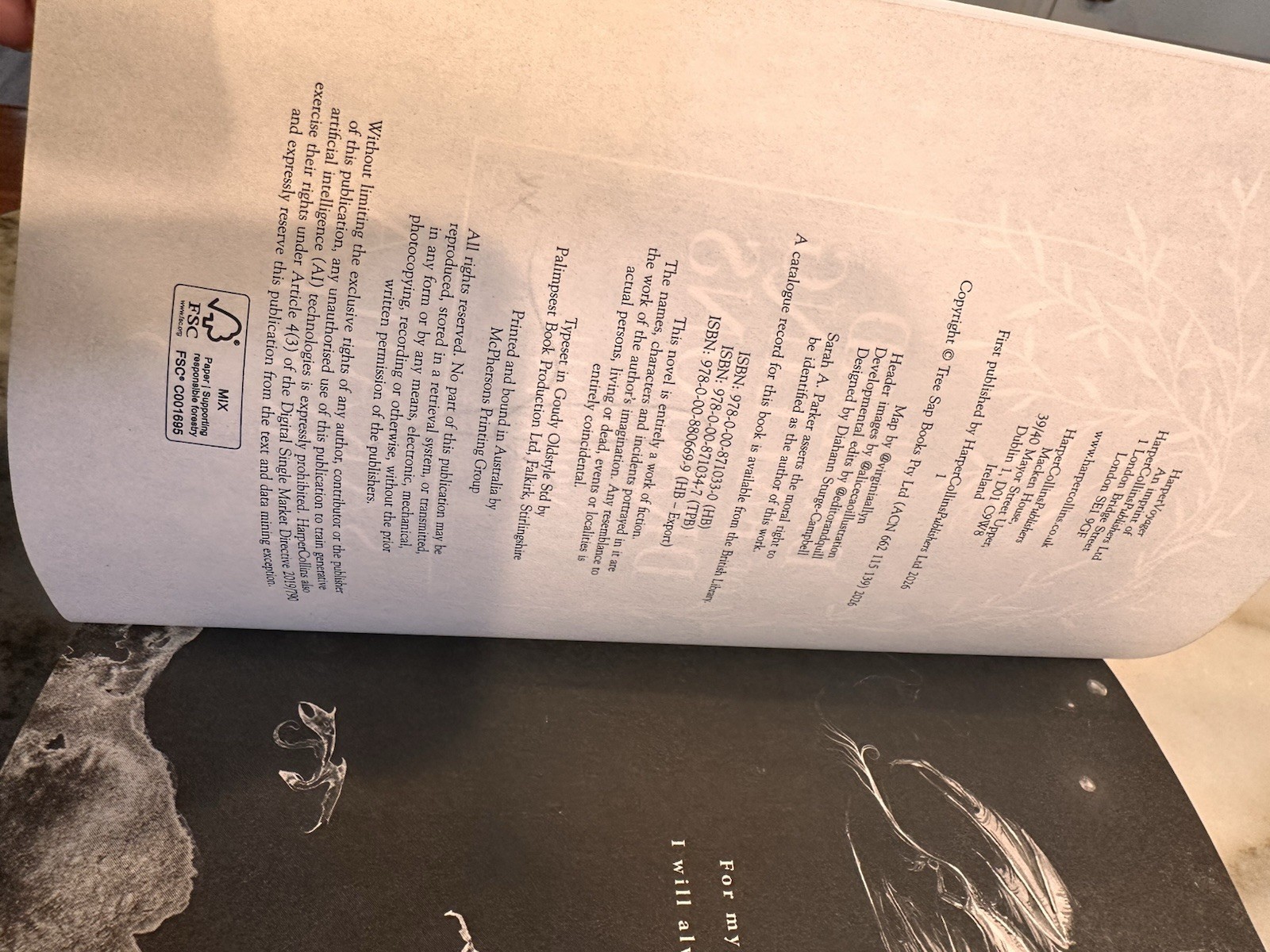 The Ballad of Falling Dragons by Sarah A Parker Signed Paperback