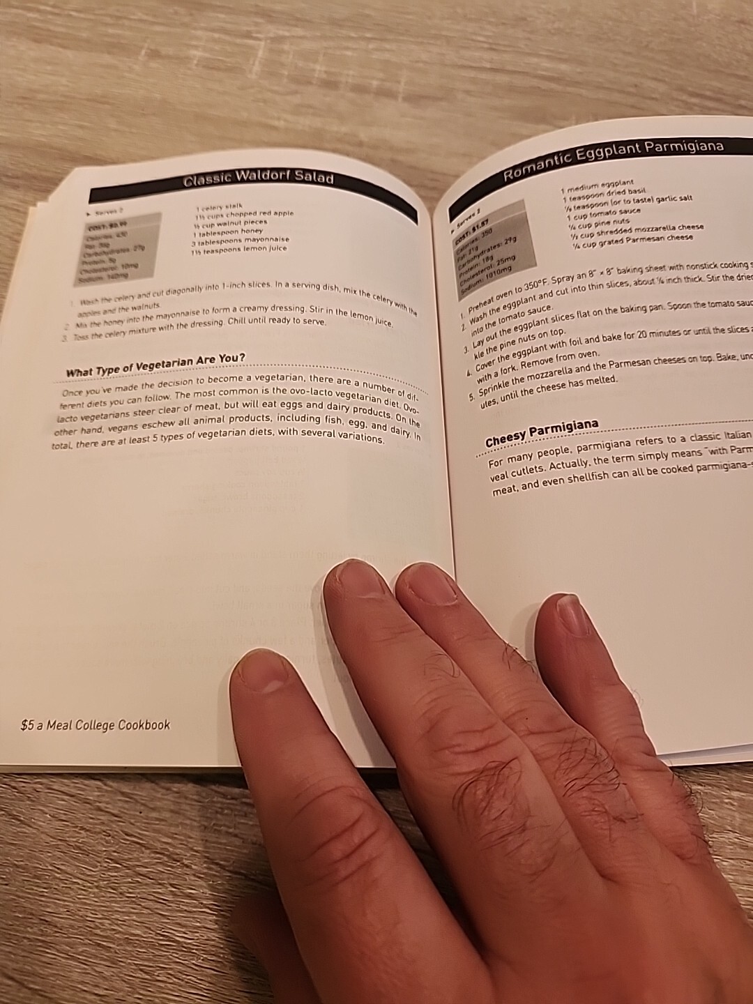 $5 a Meal College Cookbook: Good Cheap Food for When You Need to Eat by Horton,