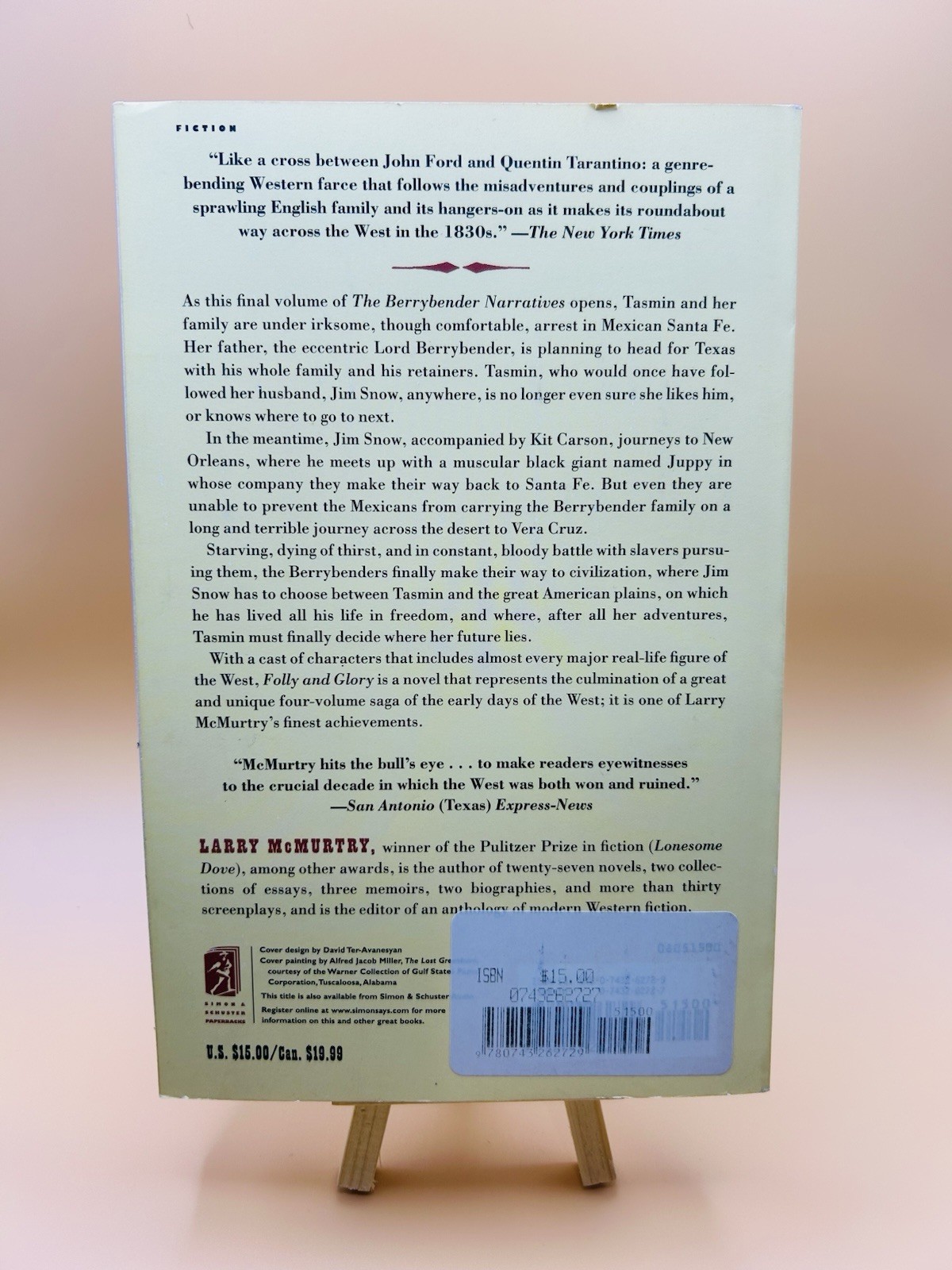 Larry McMurtry Folly & Glory, Signed by Author, A Novel, Very Good
