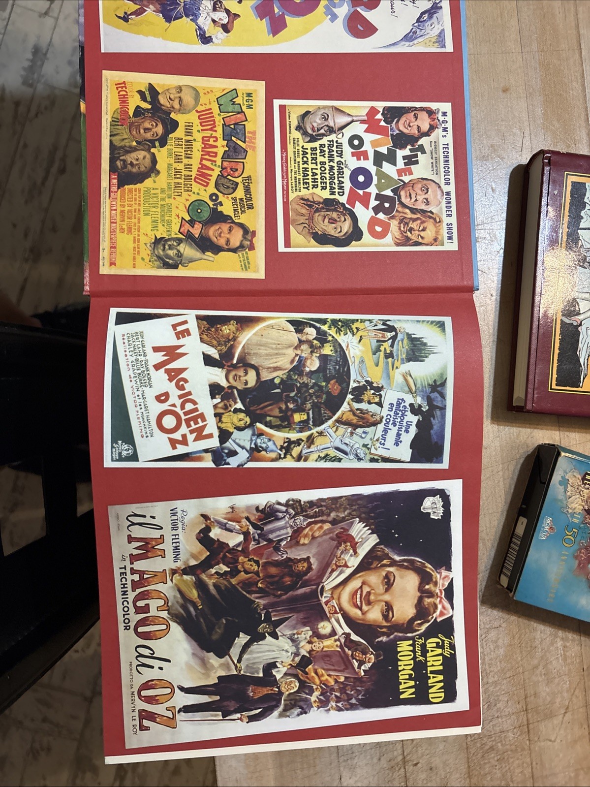 wizard of oz book lot. and vHS movie 50 anniversary.