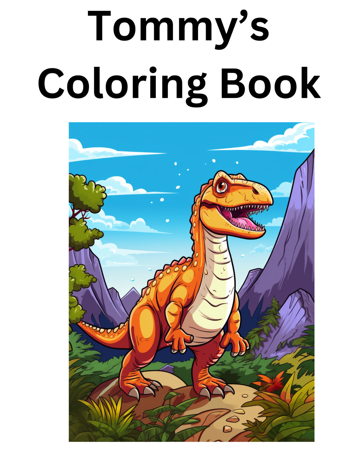 „Cute Dinosaur Coloring Book | Easy, Cute & Relaxing Designs | Perfect Gift Ide