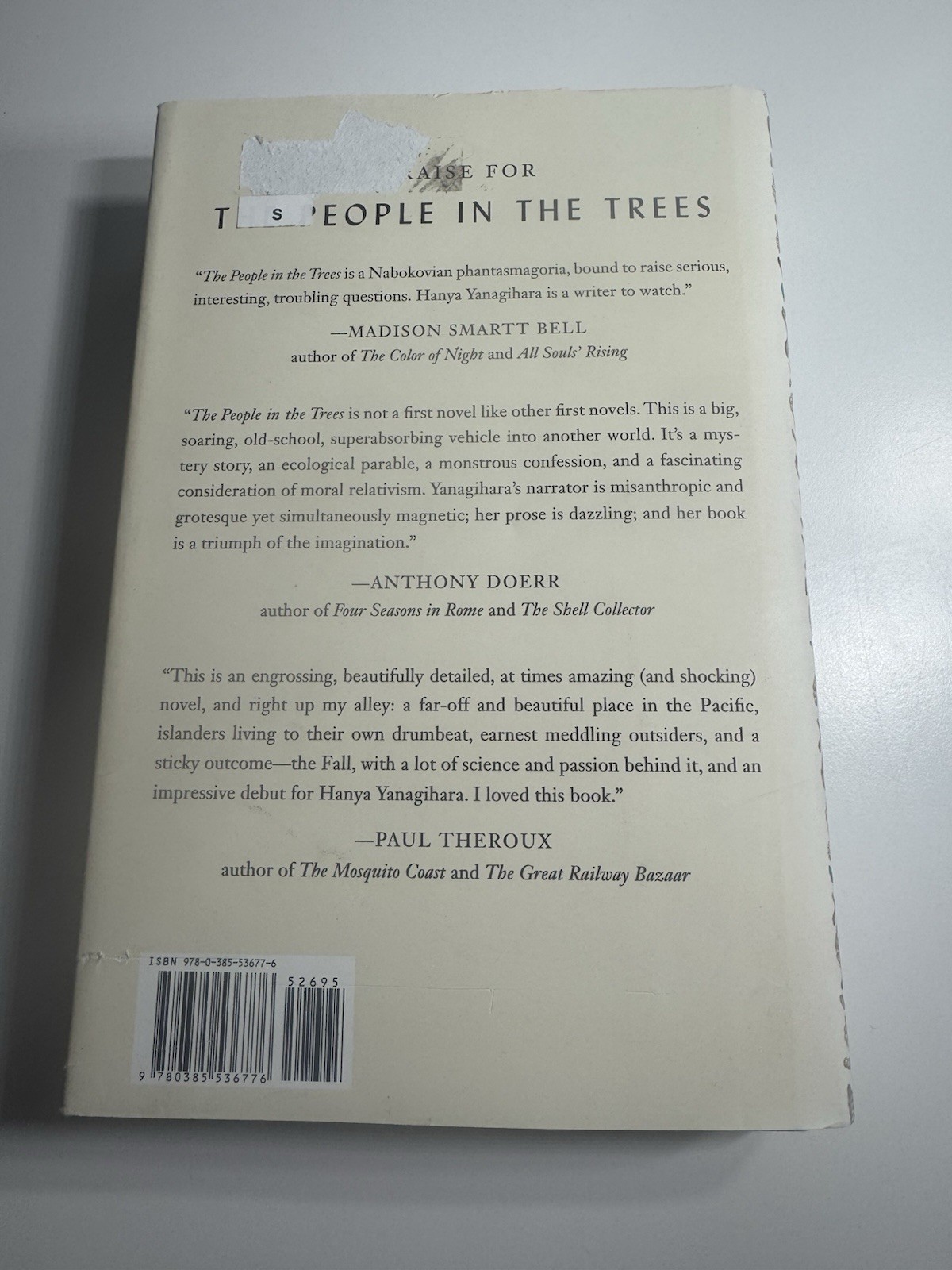 Hanya Yanagihara / The People in the Trees / First Edition/Printing HCDJ 2013