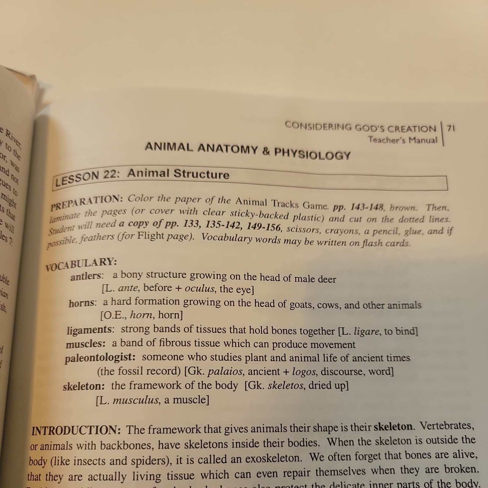 Christian Homeschool science Student Workbook & Teacher’s Manual. God’s creation
