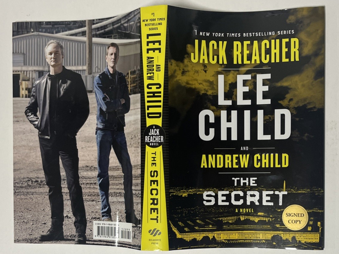 The Secret by Andrew Child and Lee Child 2023 SIGNED x 2 1st/1st HC DJ