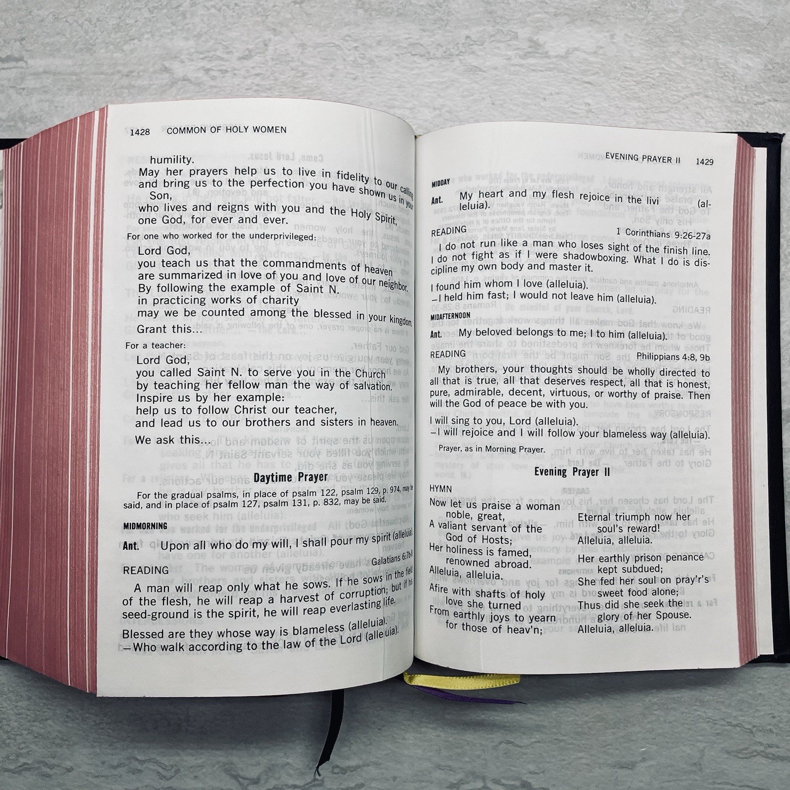 Christian Prayer Liturgy of the Hours © 1976 Daughters of St Paul – Catholic