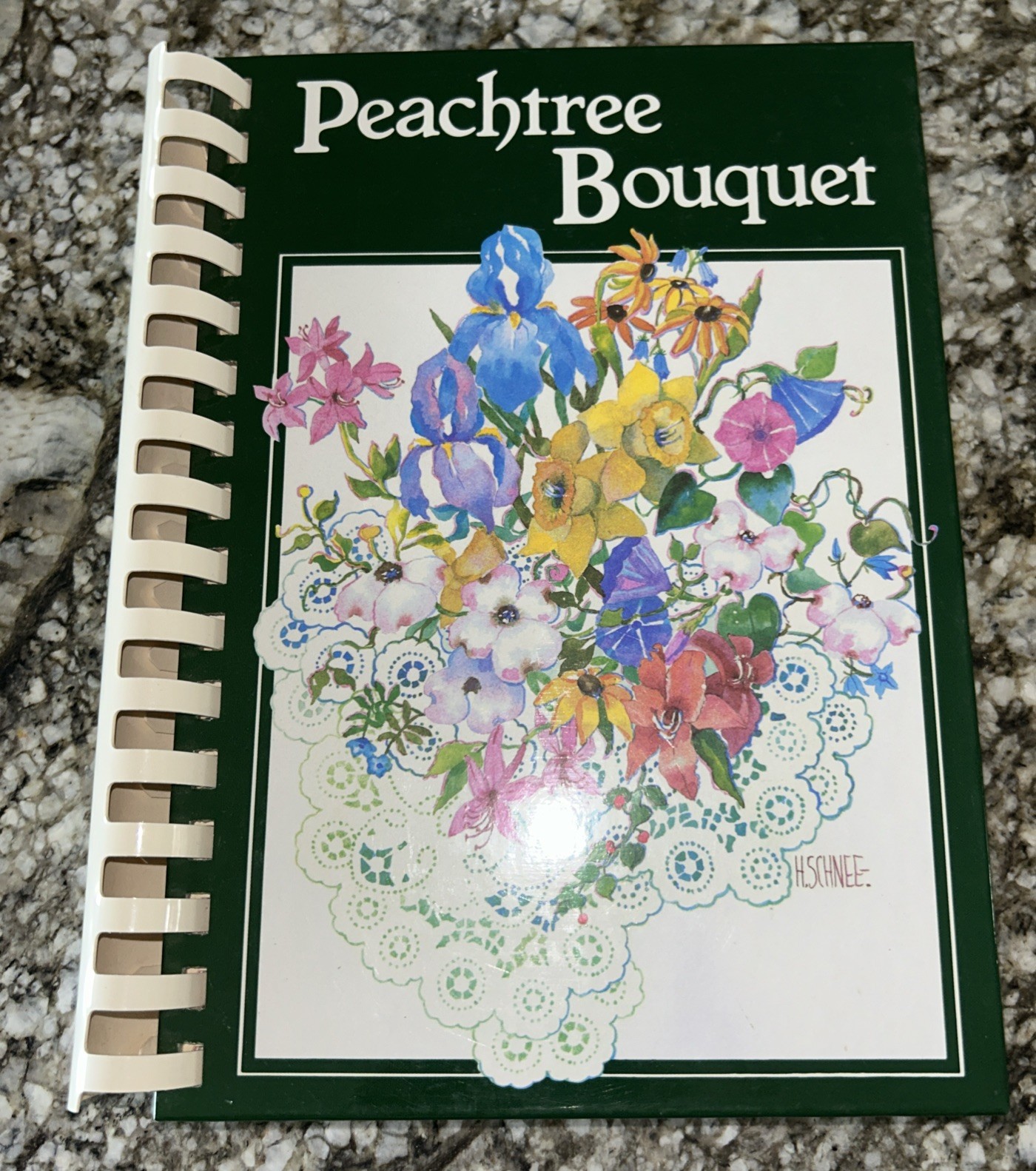 PEACHTREE BOUQUET THE JUNIOR LEAGUE DEKALB COUNTY, GEORGIA SPIRAL COOKBOOK 1993